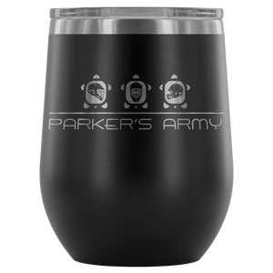 12oz. Etched Wine Tumbler (variety of colors)