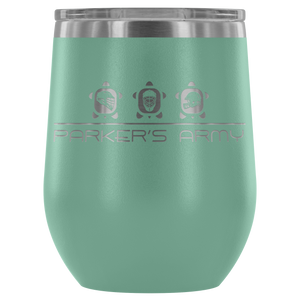12oz. Etched Wine Tumbler (variety of colors)